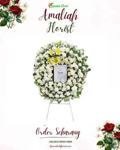 Krans Bunga Duka Cita di Sempol
